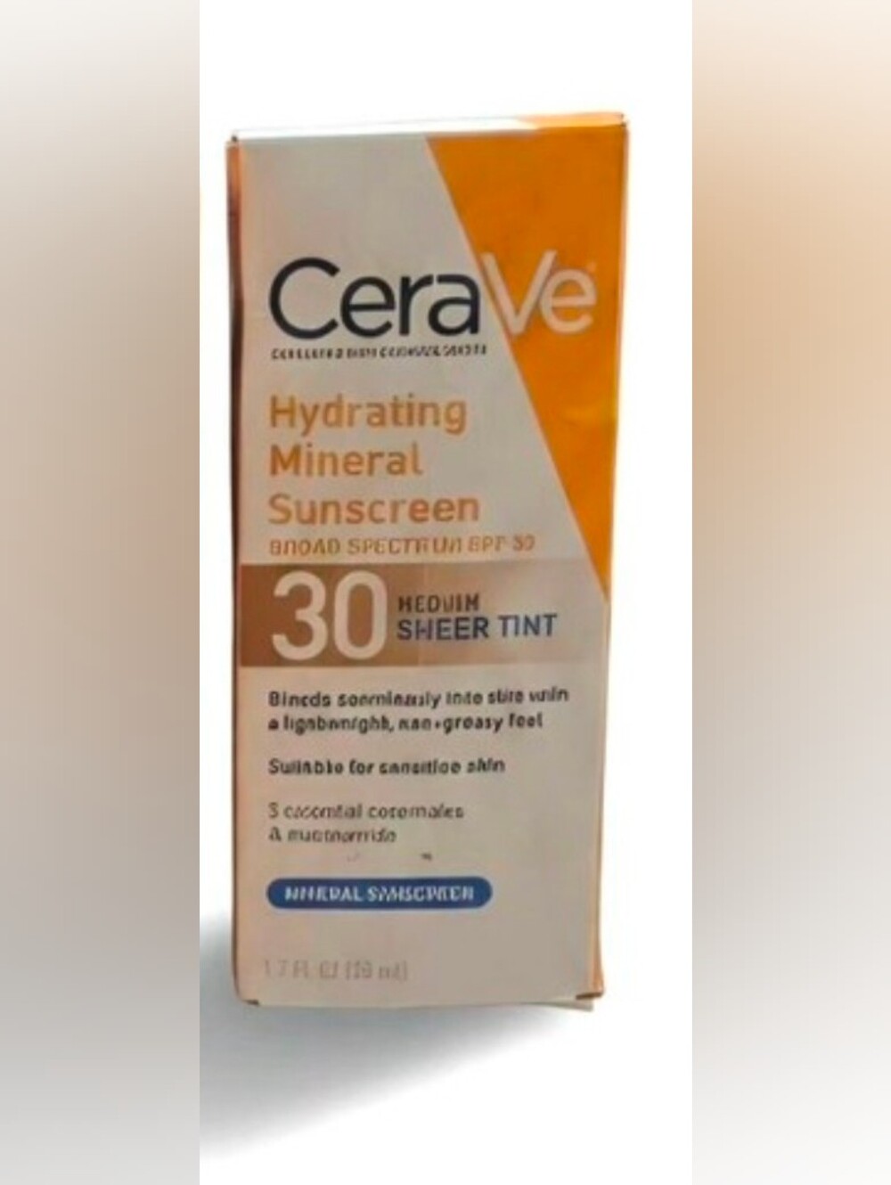 (Medium) CeraVe Hydrating Mineral Sunscreen SPF 30